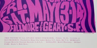 Wes Wilson, New Generation, lithographie, 1966 2