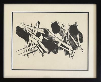 Pierre SOULAGES - Depaysages II - Original-Lithografie-Testexemplar