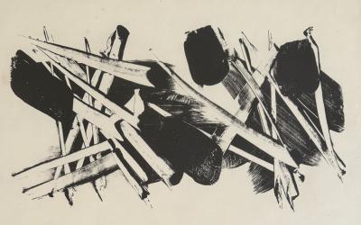 Pierre SOULAGES - Depaysages II - Lithographie originale épreuve d’essai 2