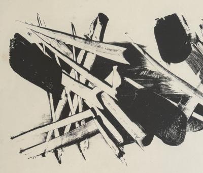 Pierre SOULAGES - Depaysages II - Lithographie originale épreuve d’essai 2