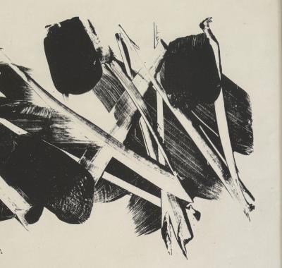 Pierre SOULAGES - Depaysages II - Lithographie originale épreuve d’essai 2