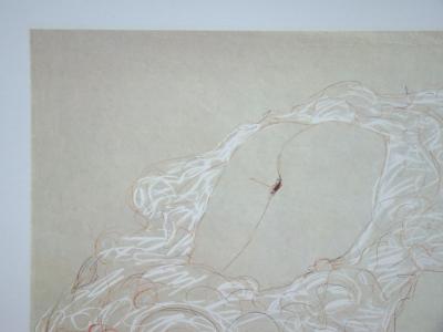 Gustav KLIMT (after) - Erotic drawing, 1979 - Offset lithography signed 2