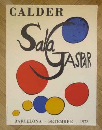 Alexander Calder - Affiche originale d'exposition - Barcelona - Sala Gaspar - 1973 2