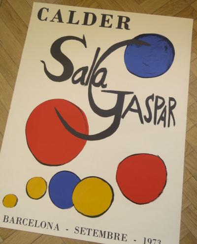 Alexander Calder - Affiche originale d'exposition - Barcelona - Sala Gaspar - 1973 2