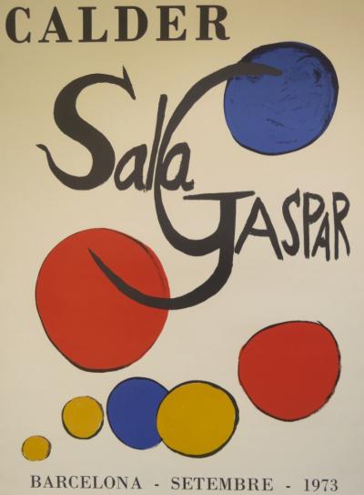 Alexander Calder - Affiche originale d'exposition - Barcelona - Sala Gaspar - 1973 2
