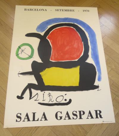 Joan Miró - Affiche lithographique originale d’exposition - Sala Gaspar - Barcelone - 1970 2