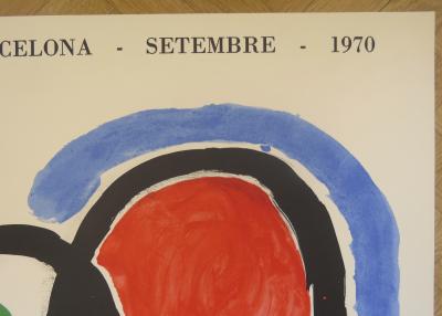 Joan Miró - Affiche lithographique originale d’exposition - Sala Gaspar - Barcelone - 1970 2