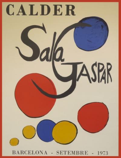 Alexander Calder - Original exhibition poster - Barcelona - Sala Gaspar - 1973 2