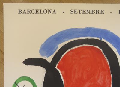 Joan Miró - Affiche lithographique originale d’exposition - Sala Gaspar - Barcelone - 1970 2