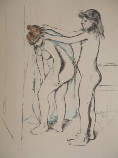 Suzanne VALADON : La toilette, Filles s’essuyant, Lithographie signée 2