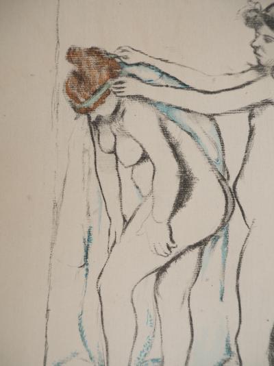 Suzanne VALADON : La toilette, Filles s’essuyant, Lithographie signée 2