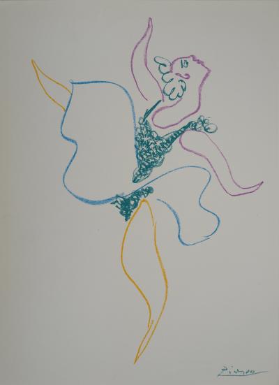 Pablo PICASSO : Le ballet, danseuse, Lithographie signée 2