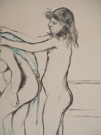 Suzanne VALADON : La toilette, Filles s’essuyant, Lithographie signée 2