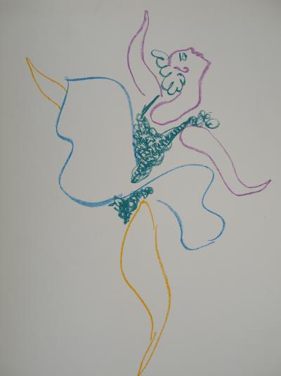 Pablo PICASSO : Le ballet, danseuse, Lithographie signée