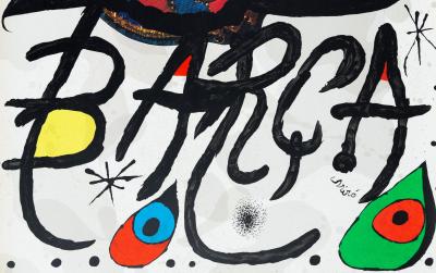 Joan MIRO : FCB, Futbol Club Barcelona - Lithographie originale signée 2
