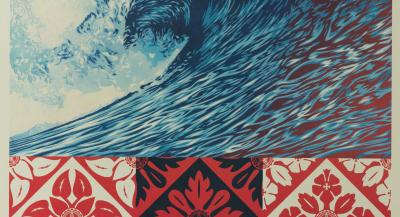 Shepard FAIREY (OBEY) : Wave Distress - Sérigraphie originale signée 2