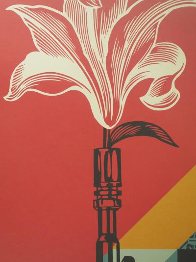 Shepard FAIREY (OBEY): AK 47 Lily - Original signed silkscreen print 2