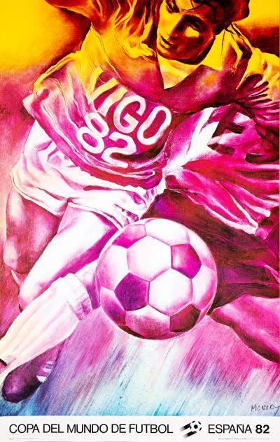 Jacques MONORY: 1982 World Cup - Original signed lithograph 2