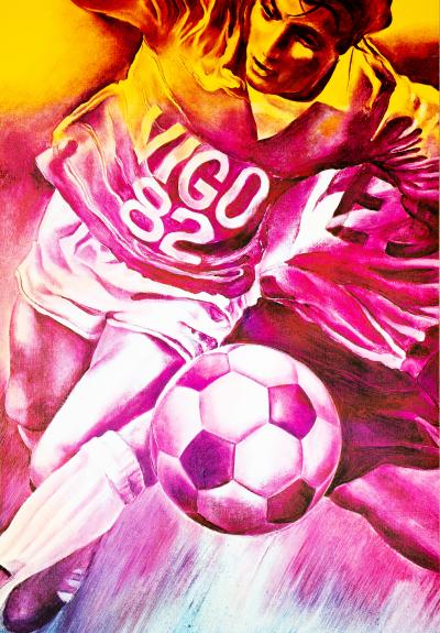 Jacques MONORY: 1982 World Cup - Original signed lithograph 2