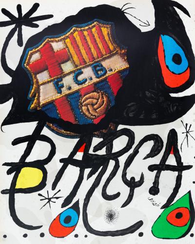 Joan MIRO : FCB, Futbol Club Barcelona - Lithographie originale signée 2