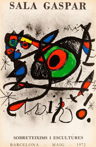 Joan MIRO : Sobreteixims i Escultures - Lithographie originale signée 2