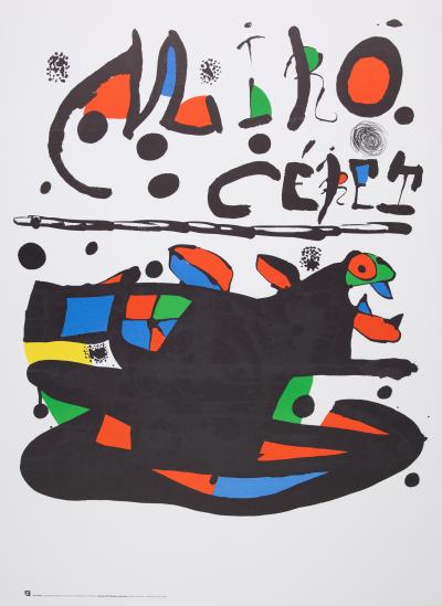 Joan MIRO : Animal Surréaliste - Affiche originale Musée Céret 2
