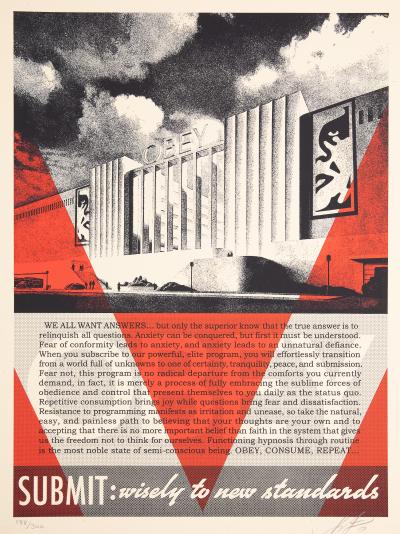 Shepard FAIREY (OBEY) : Obey Conformity Factory (Red edition) - Sérigraphie originale signée 2