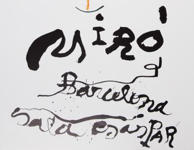 Joan MIRO : Exposition (Sala Gaspar 1983) - Affiche originale signée 2