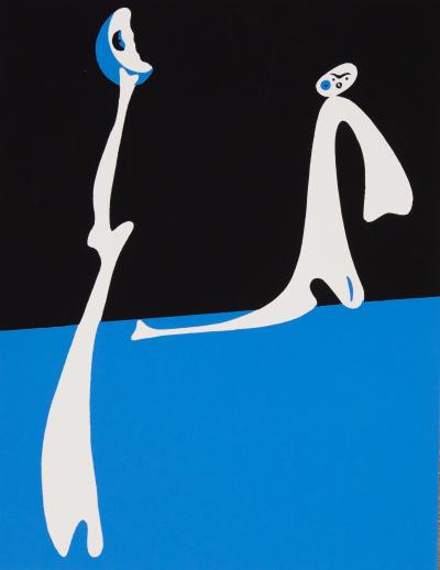 Joan MIRO: Character in the moonlight - Silkscreen 2
