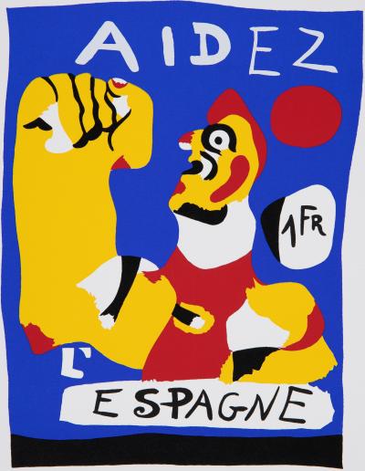 Joan MIRO : Aidez l'Espagne - Sérigraphie signée 2