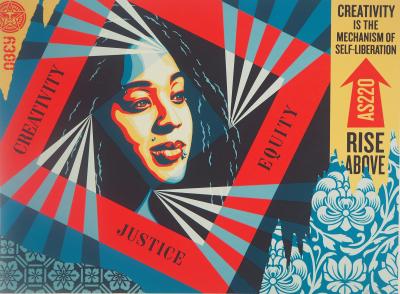 Shepard FAIREY (OBEY): Creativity, Equity, Justice - Original signed silkscreen 2