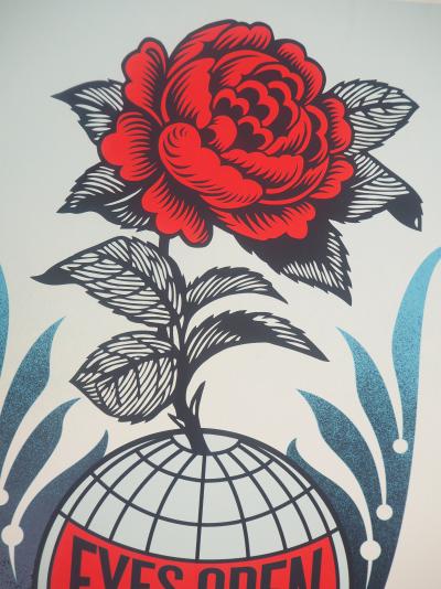 Shepard FAIREY (OBEY) : Eyes Open - Sérigraphie originale signée 2
