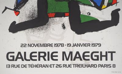 Joan MIRO : Exposition 1978 Galerie Maeght - Lithographie originale signée 2