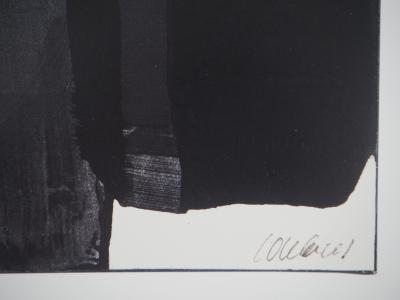 Pierre SOULAGES : Gouache sur papier 1973 - Affiche originale signée Musée Soulages 2