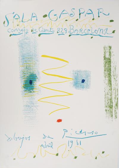 Pablo PICASSO: Abstract Face - Original signed lithograph 2