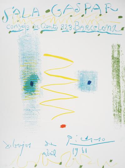 Pablo PICASSO: Abstract Face - Original signed lithograph 2