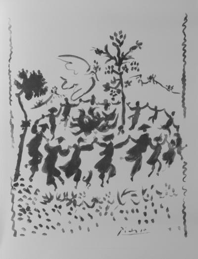 Pablo PICASSO (d’après) - Vive la Paix - Impression d’art signée