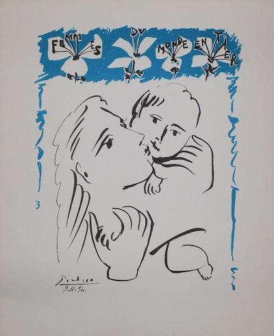 Pablo PICASSO : Amour maternel - Lithographie signée