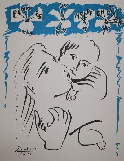 Pablo PICASSO : Amour maternel - Lithographie signée 2