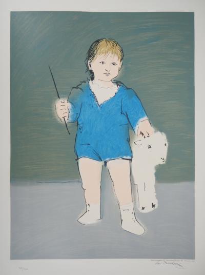 Pablo Picasso: Child and Lamb (Little Paul Picasso) - Lithograph 2