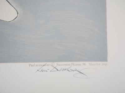 Pablo Picasso: Child and Lamb (Little Paul Picasso) - Lithograph 2
