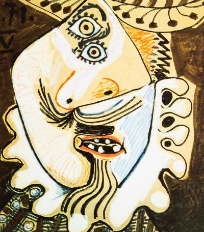 Pablo PICASSO : Exposition Sala Gaspar Barcelone - Affiche originale signée 2