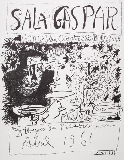 Pablo PICASSO : Exposition de dessins - Lithographie originale signée 2