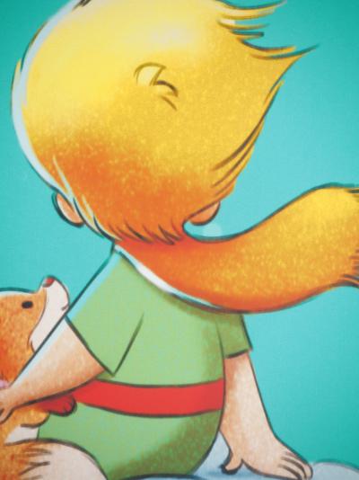 Antoine DE SAINT-EXUPERY / Jordi NEF : Le Petit Prince avec son ami le renard - Lithographie 2