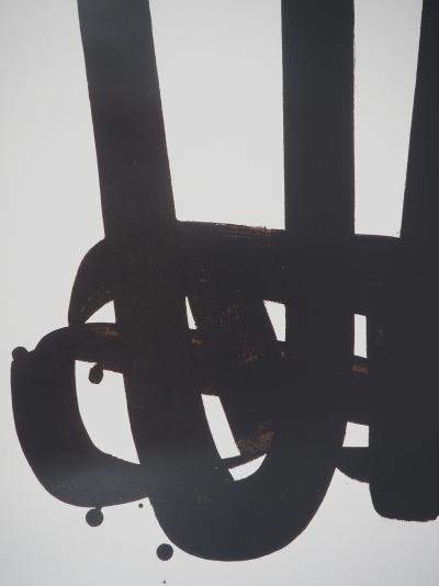 Pierre SOULAGES: Lithograph No. 29 - Original poster signed Soulages Museum 2