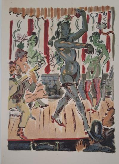 Roger Wild - La danse nu - Lithographie originale signée 2