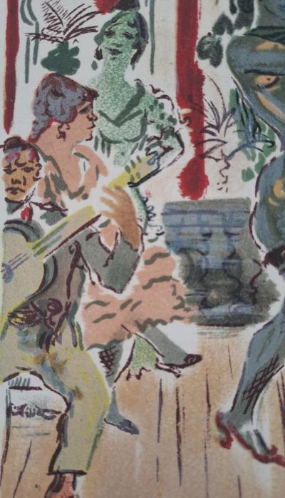 Roger Wild - La danse nu - Lithographie originale signée 2
