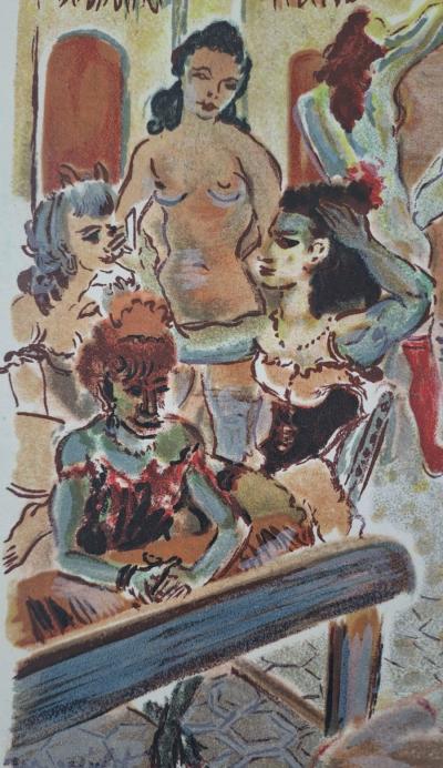 Roger Wild - La loge - Lithographie originale signée 2