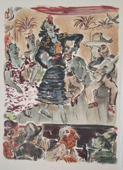 Roger Wild - La représentation - Lithographie originale signée 2