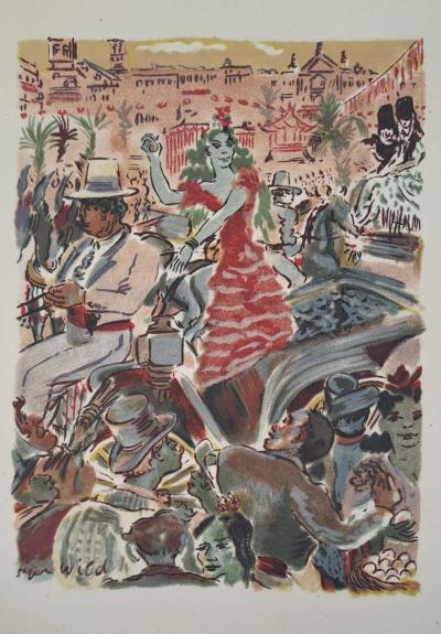 Roger Wild - The Parade - Original signed lithograph 2
